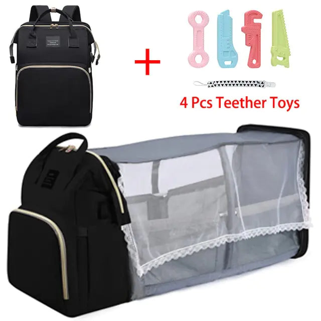 All-in-One Baby Crib Backpack