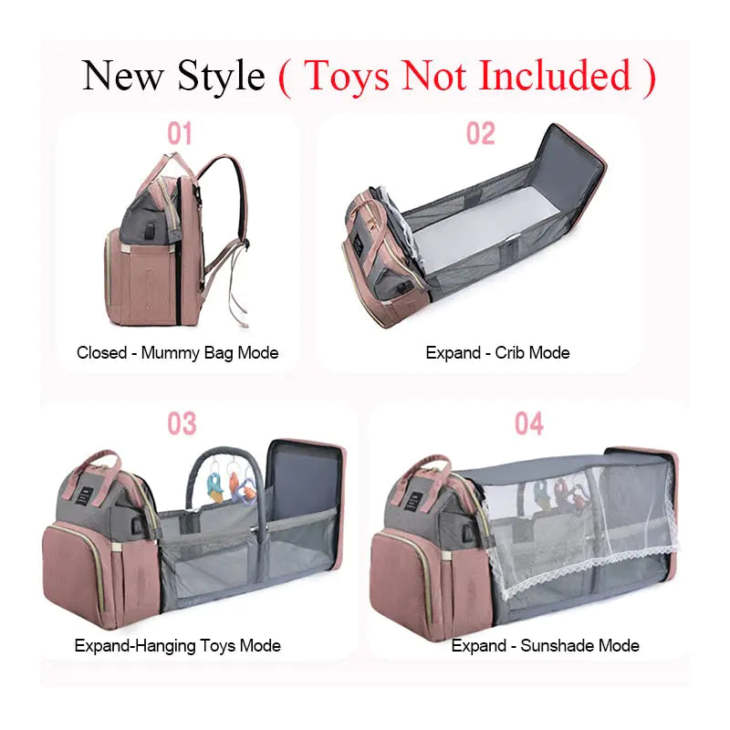 All-in-One Baby Crib Backpack