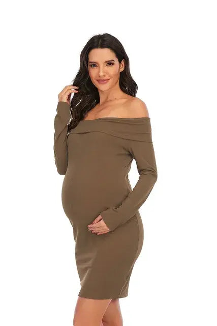 Maternity Shoulder Dress