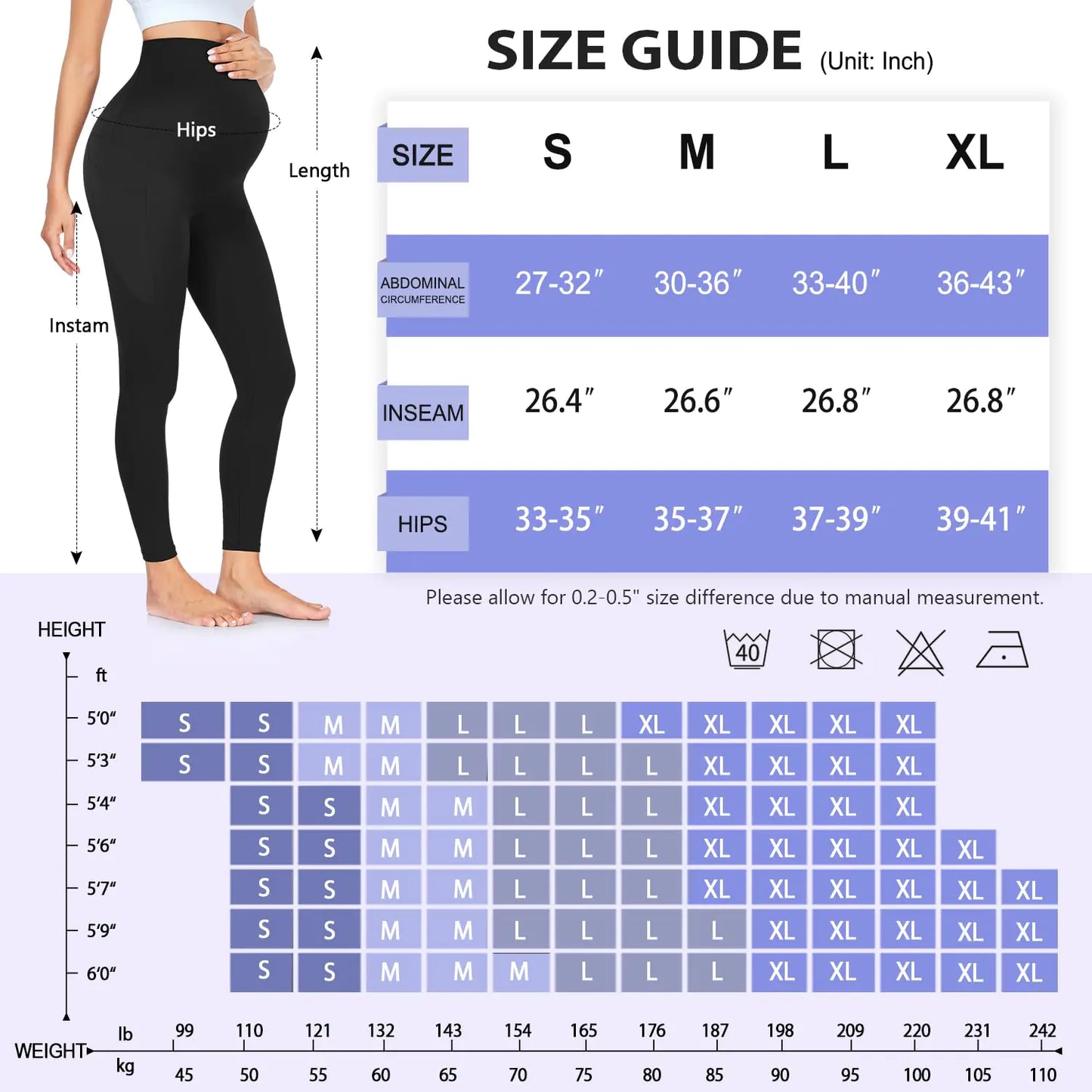 Women's Maternity Leggings (3 pc)