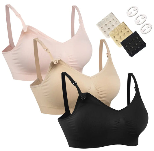Full Bust Seamless Nursing Bras (3 pc)