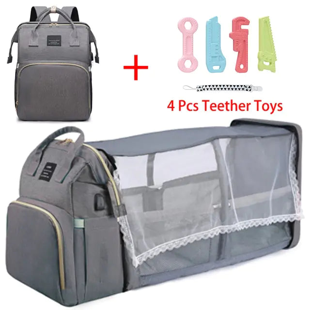 All-in-One Baby Crib Backpack