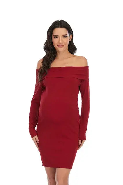 Maternity Shoulder Dress