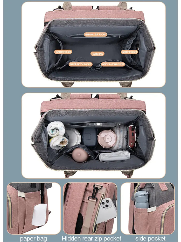 All-in-One Baby Crib Backpack