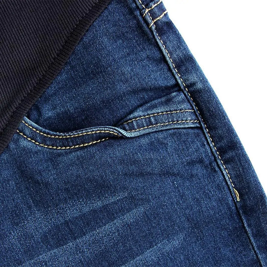 Pantalones vaqueros de maternidad de mezclilla